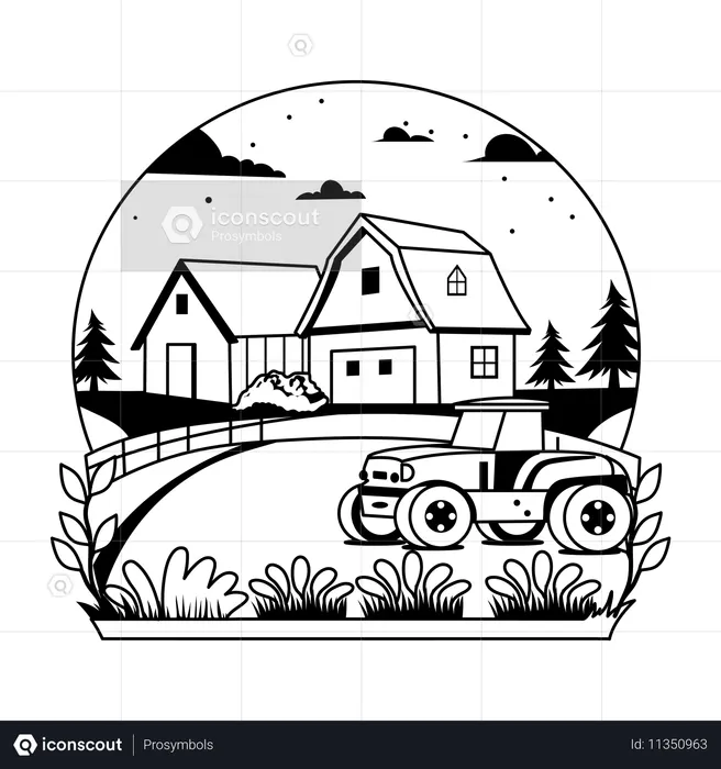 Ferme  Illustration
