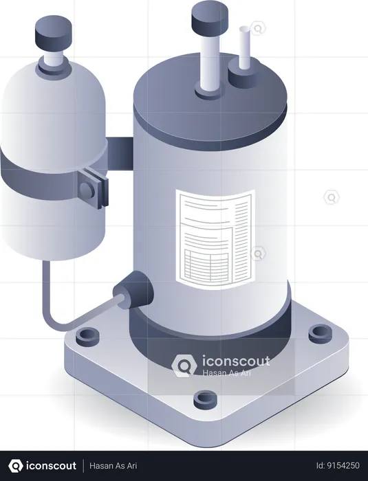 Ferramenta de secador HVAC  Ilustração