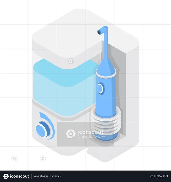 Ferramentas de limpeza de dentes  Ilustração