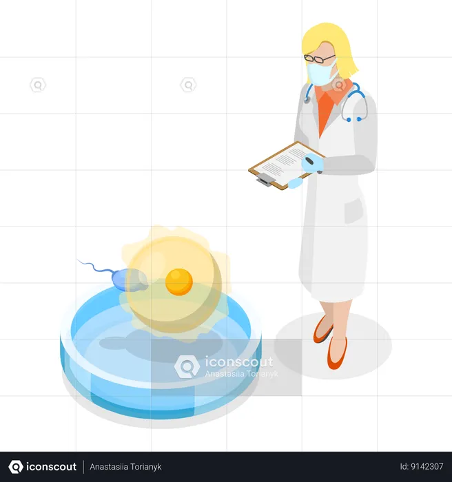 Fertilização in vitro  Ilustração