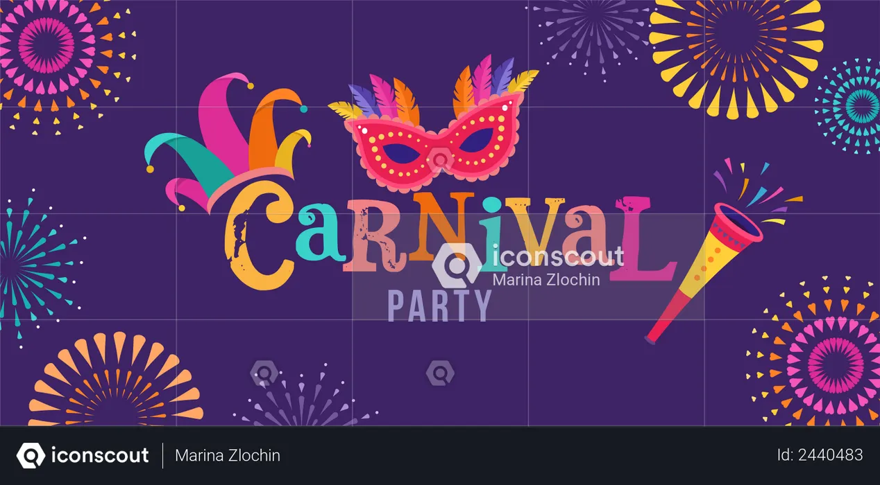 Festa de Carnaval  Ilustração