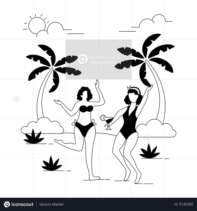 Festa de Verão  Ilustração