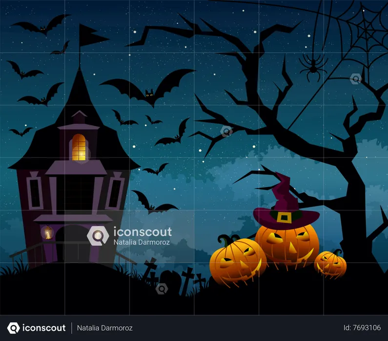 Fiesta de Halloween  Ilustración