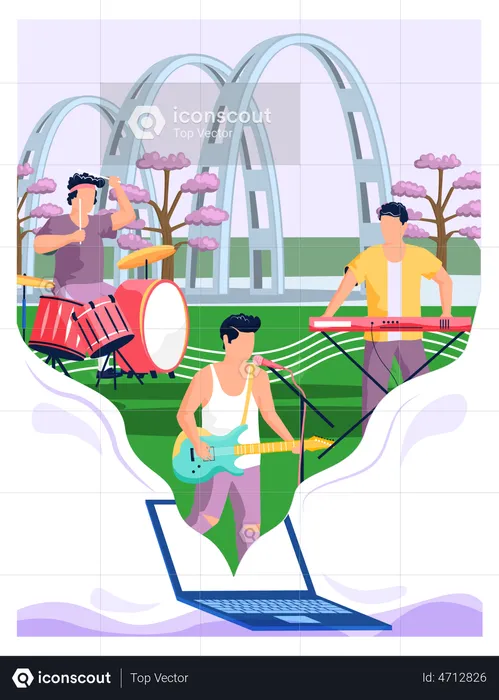 Festival de música sul-coreano  Ilustração