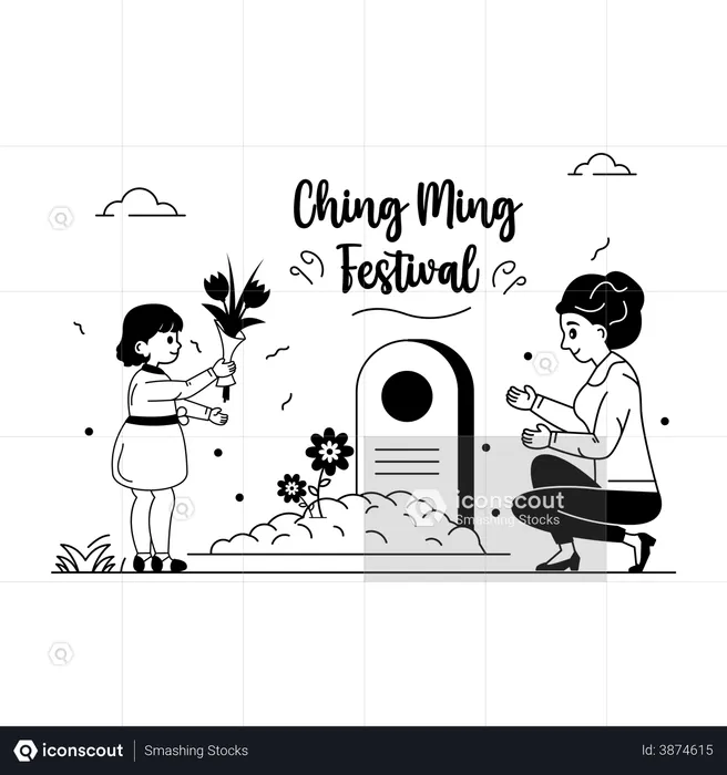 Festival de qingming  Ilustração