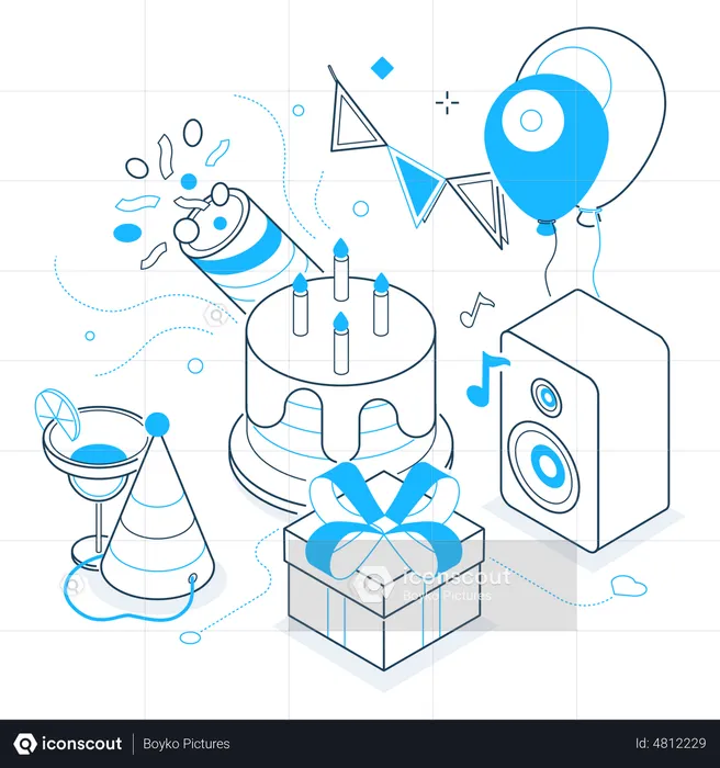 Fête d'anniversaire  Illustration