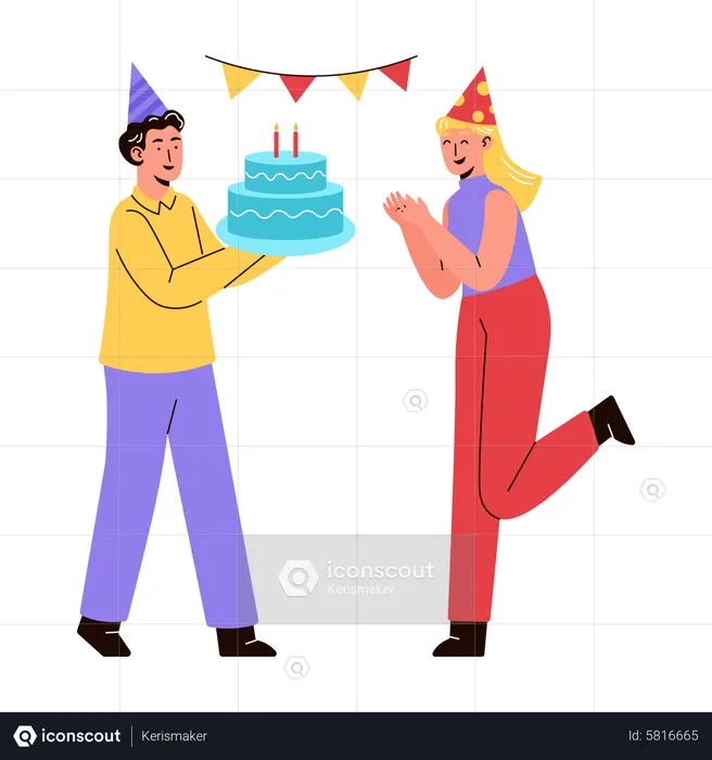 Fête d'anniversaire  Illustration