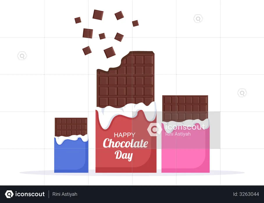 Célébration de la journée du chocolat  Illustration