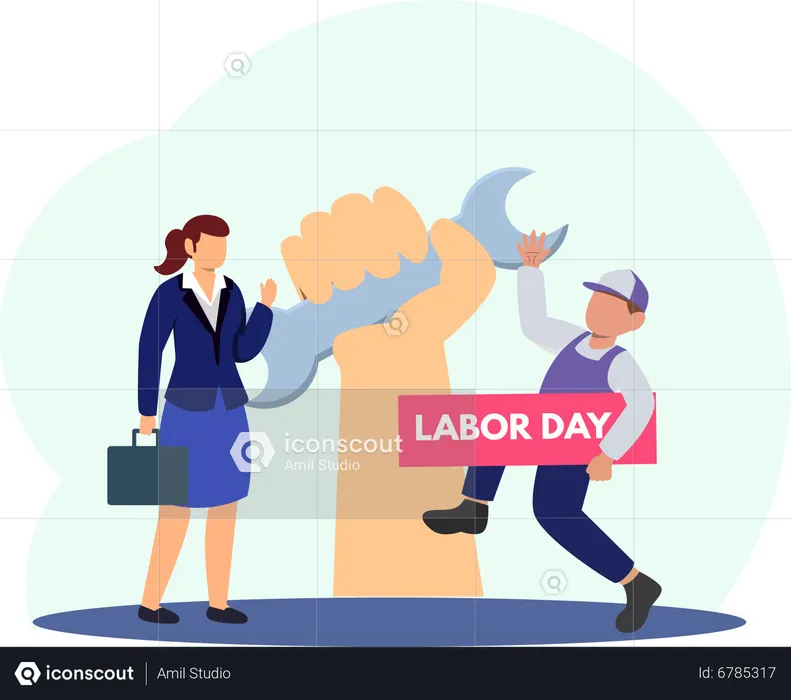 Fête du Travail  Illustration