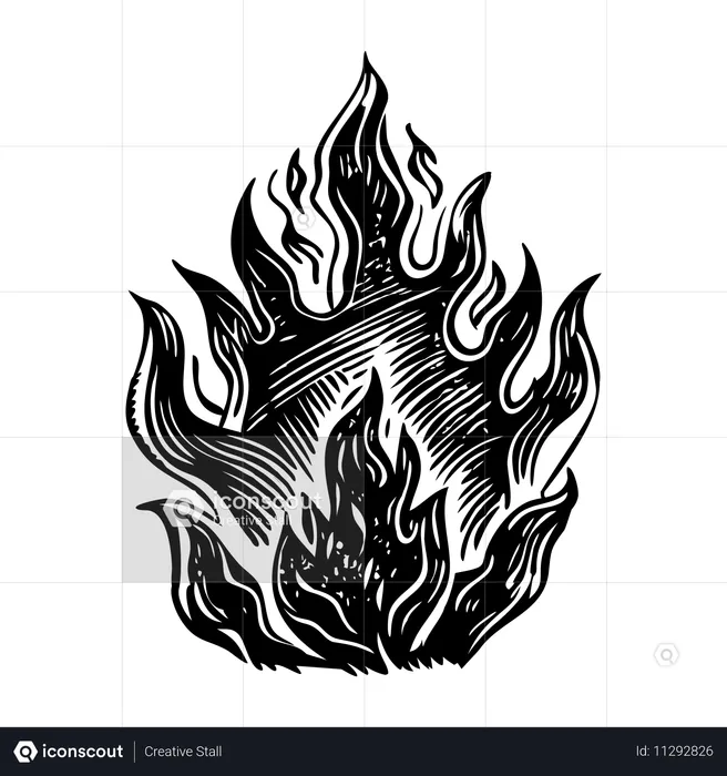 Feuerflamme  Illustration