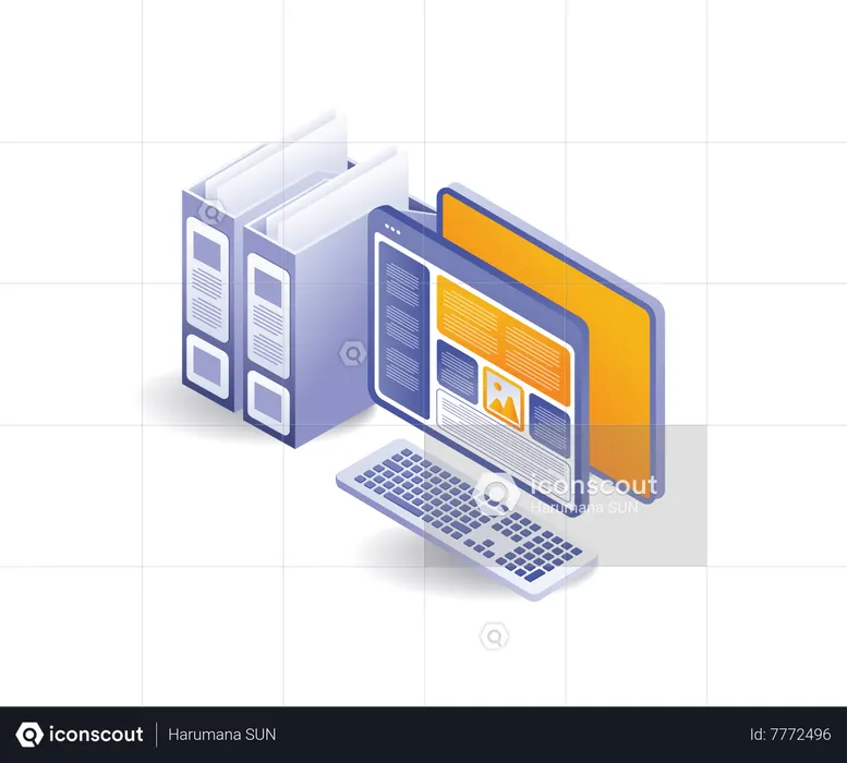 Fichiers de données informatiques  Illustration