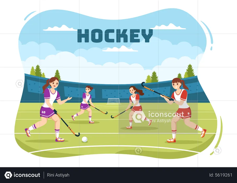 Field Hockey Competition  Illustration