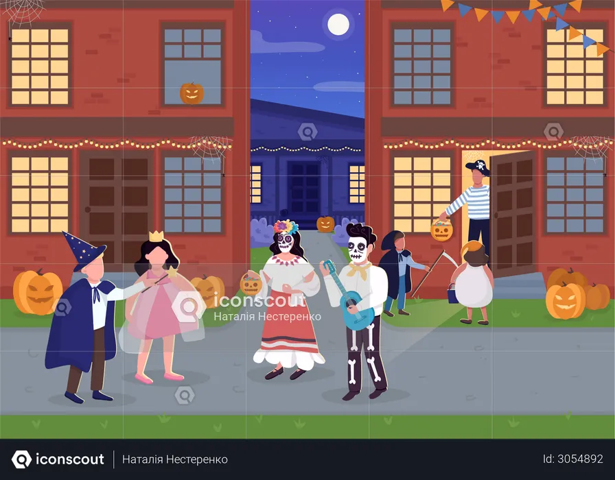 Fiesta de Halloween  Ilustración