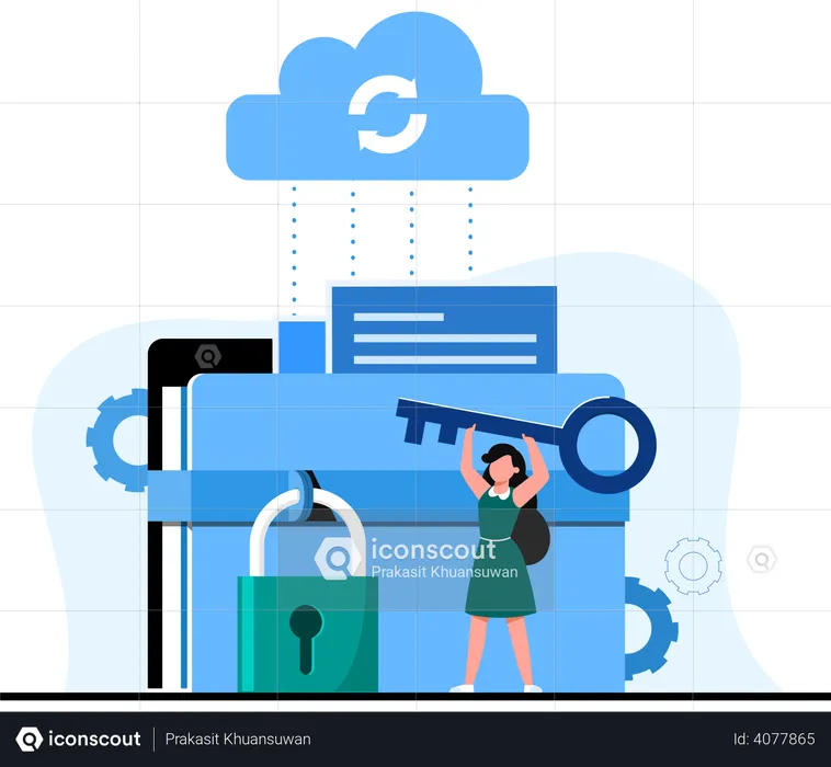 File Data security  Illustration