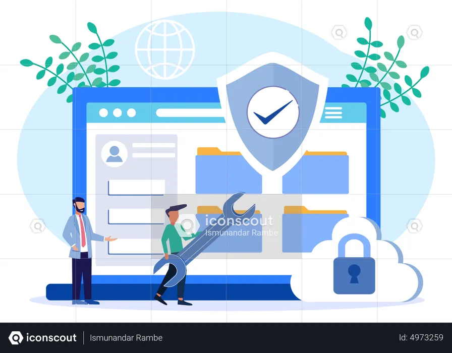 File protection  Illustration