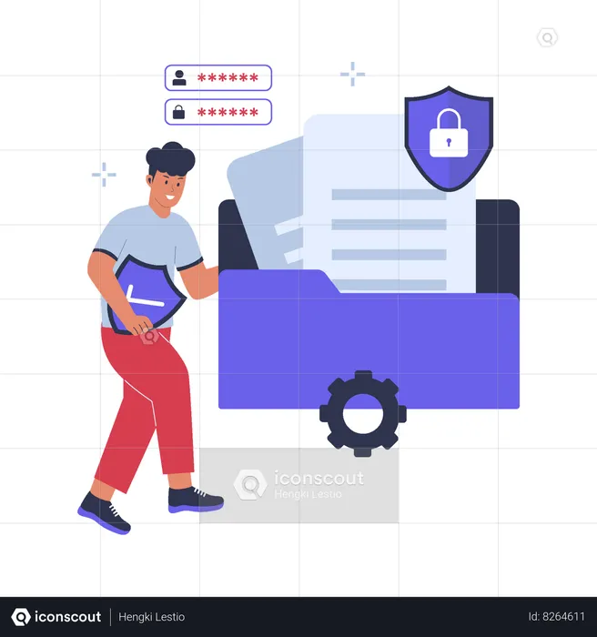 File protection  Illustration