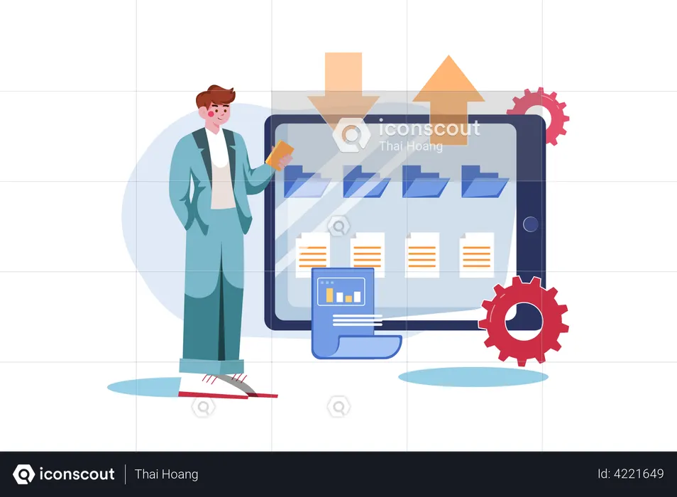 File transfer  Illustration