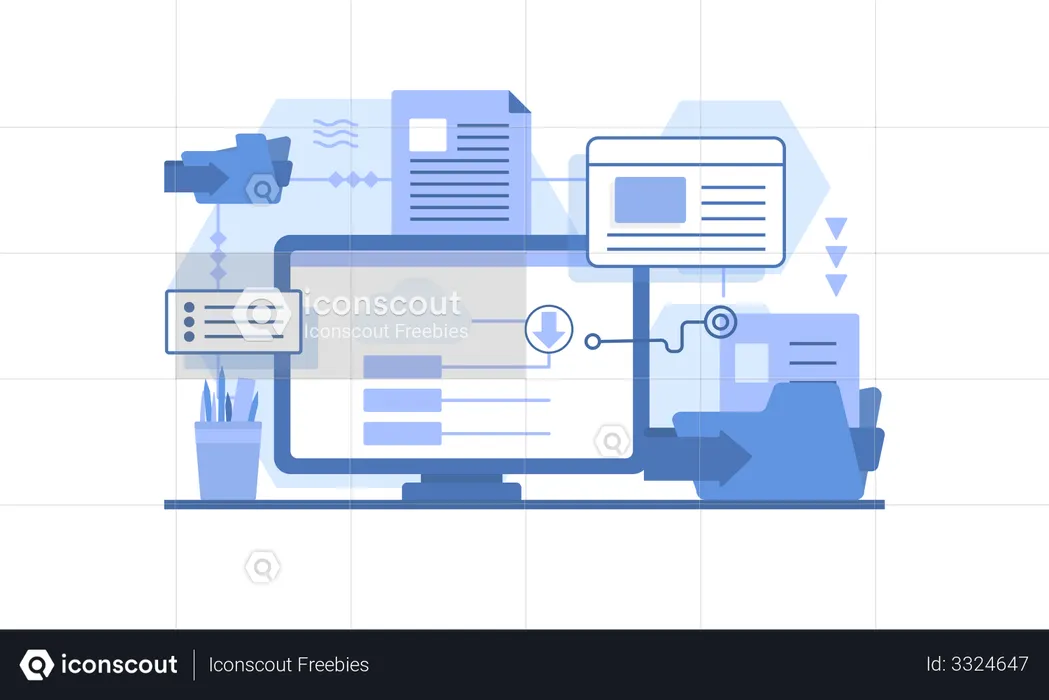 Files download  Illustration