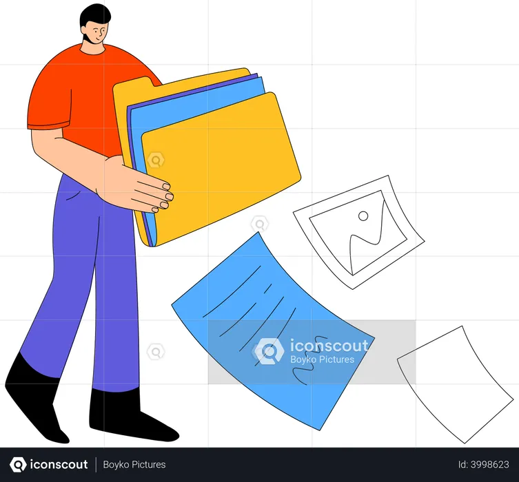 Files Management  Illustration