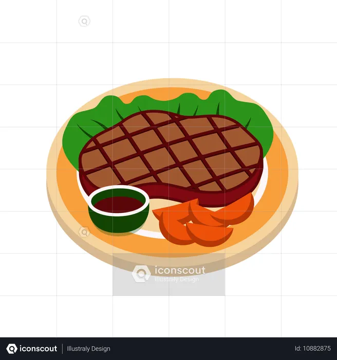 Filete de carne  Ilustración