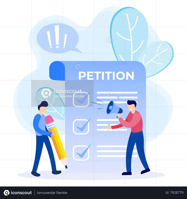 Filing Petition Form  Illustration