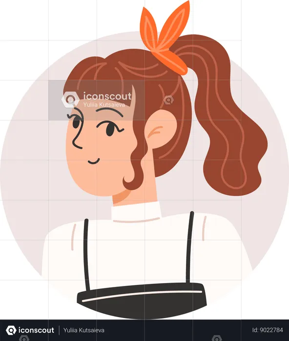 Avatar de fille  Illustration