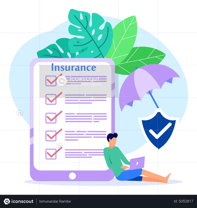 Filling Insurance  Illustration