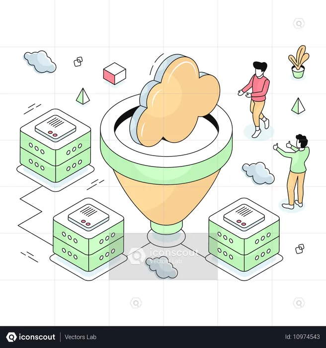 O Cloud Funnel filtra detalhes do usuário  Ilustração