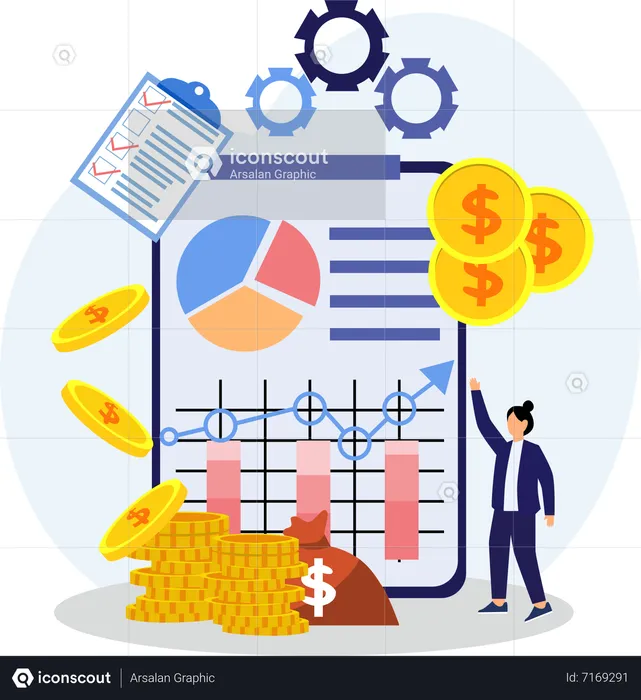Finance analysis  Illustration