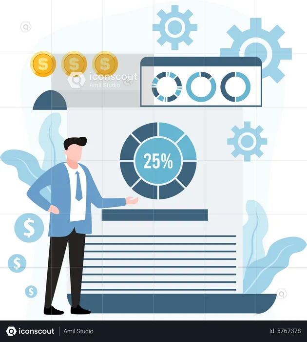 Finance analysis  Illustration