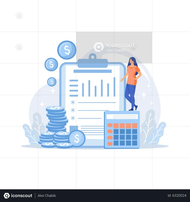 Finance analyst  Illustration