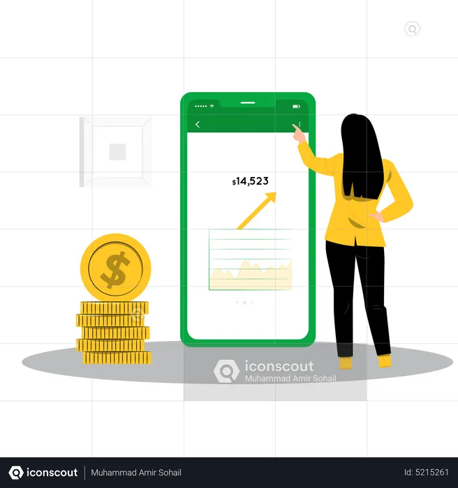 Finance app  Illustration