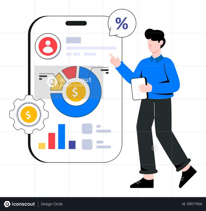 Finance App  Illustration