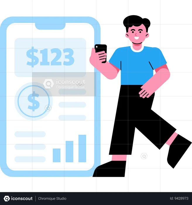 Finance App  Illustration