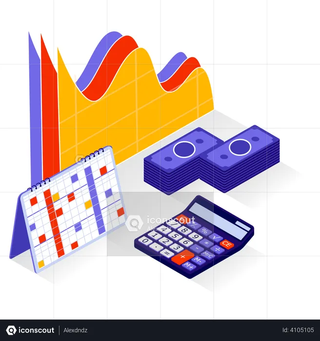 Finance calculation and analysis  Illustration