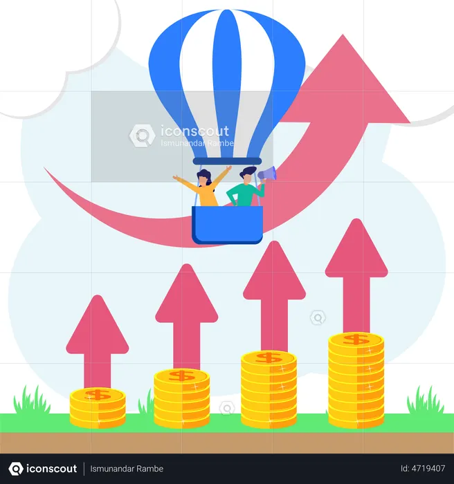 Finance growth  Illustration