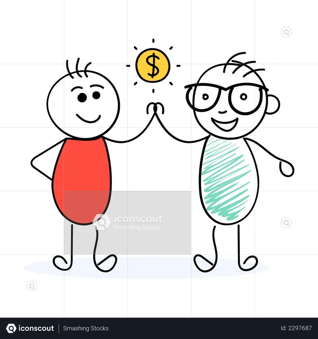 Finance Partnership  Illustration