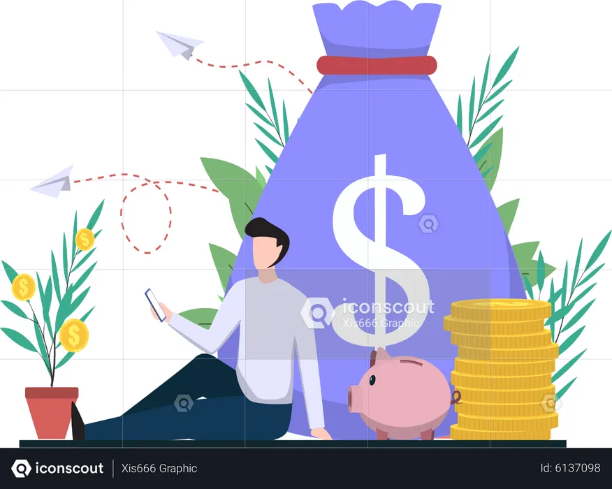 Finance saving  Illustration