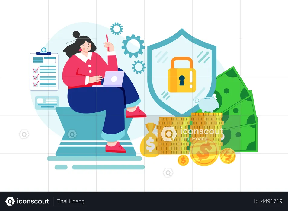 Finance Security  Illustration