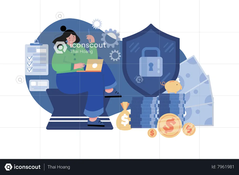 Finance Security Illustration Free Download Business Illustrations