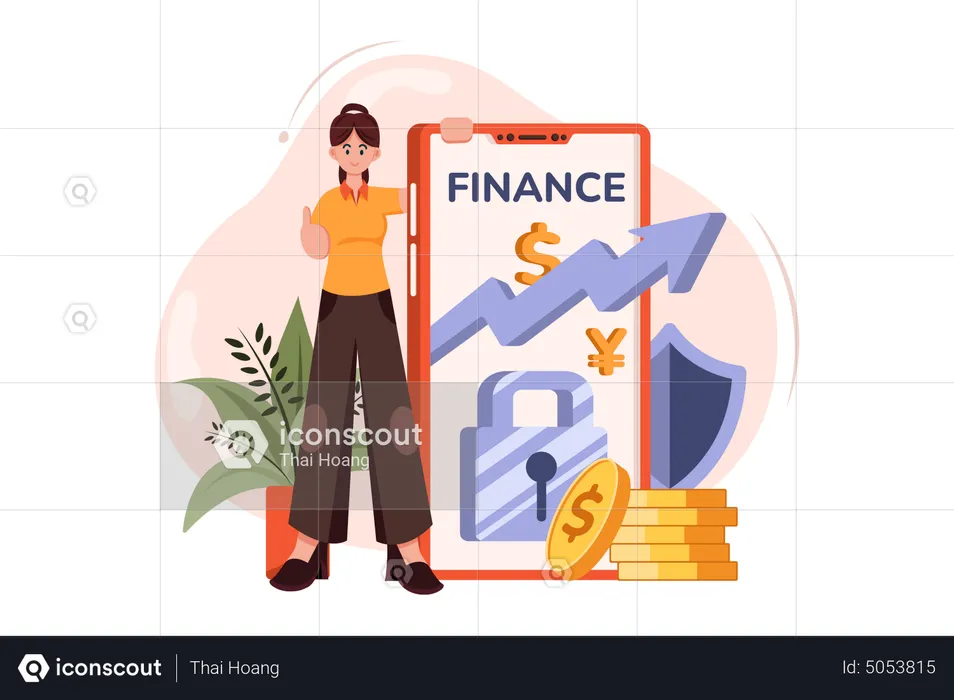 Finance Security  Illustration