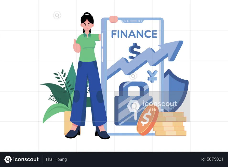 Finance Security  Illustration