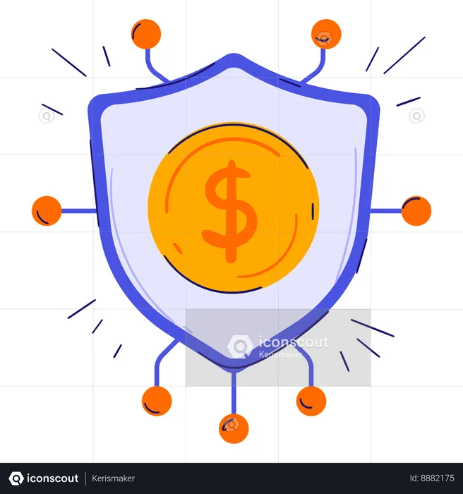 Finance Security Protection  Illustration