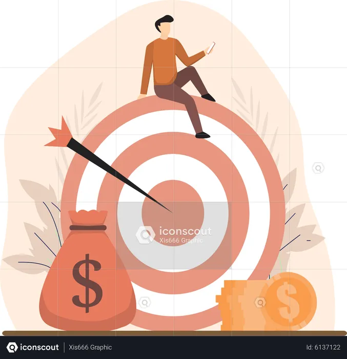 Finance target  Illustration