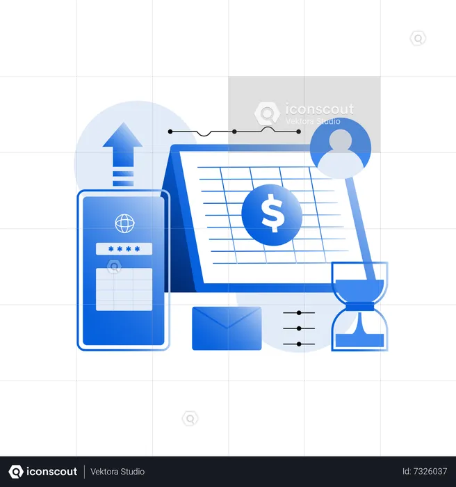 Finance Technology  Illustration