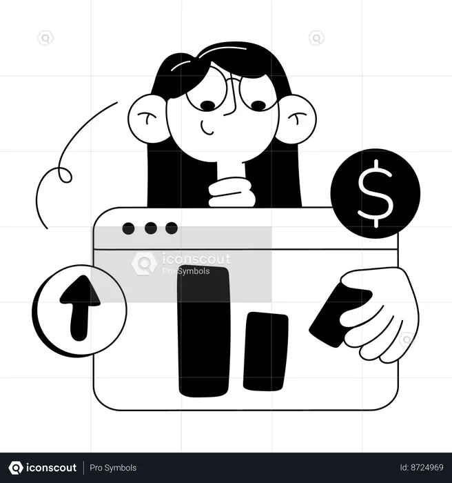 Financial analyst  Illustration