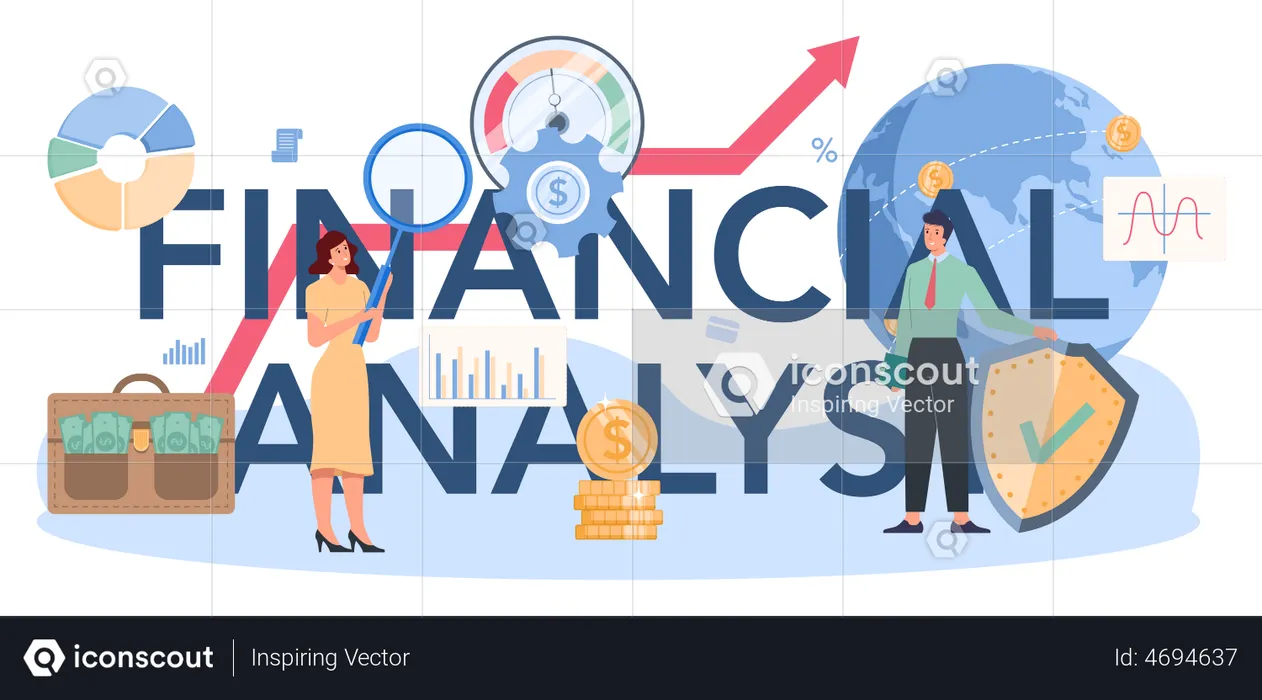 Financial analyst or consultant  Illustration