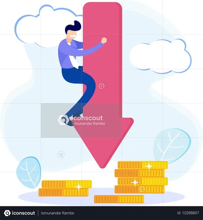 Financial Business Failure  Illustration