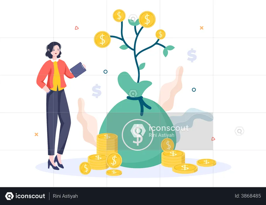 Financial Business Investment  Illustration
