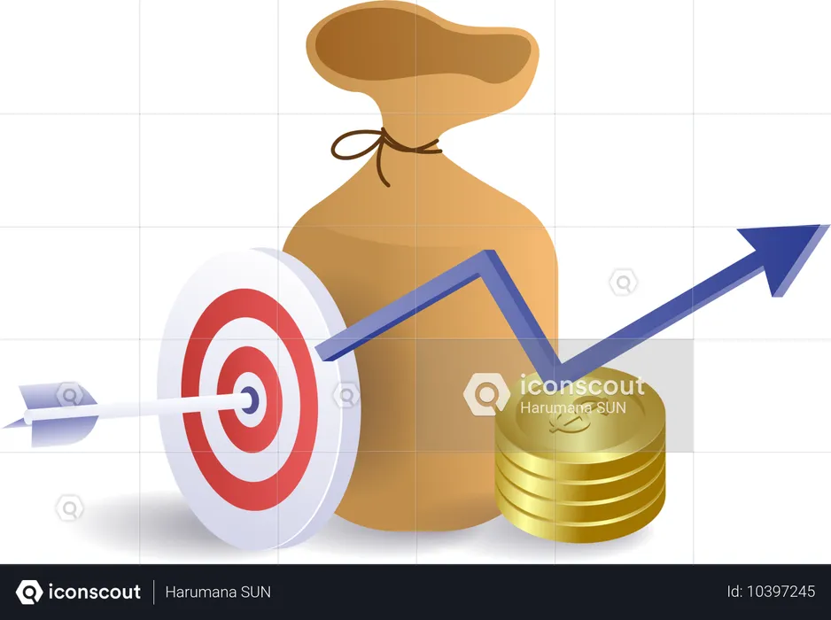 Financial business targets growth  Illustration